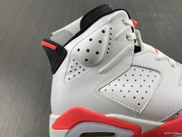 Rep 384664-123 White Infrared Jordan (2014) Retro 6 0708